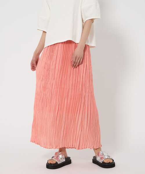 CITEN(シテン)の「<CITEN>プリーツナロースカート(スカート・レディース・ライトピンク/イエロー/ブラック・M/S)」の1枚目の写真