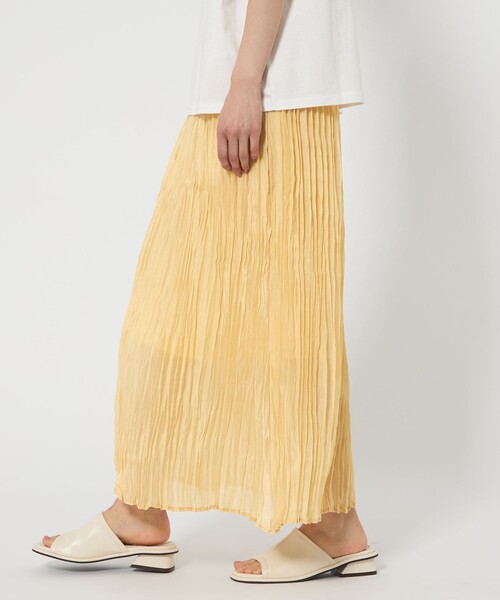 CITEN(シテン)の「<CITEN>プリーツナロースカート(スカート・レディース・ライトピンク/イエロー/ブラック・M/S)」の4枚目の写真