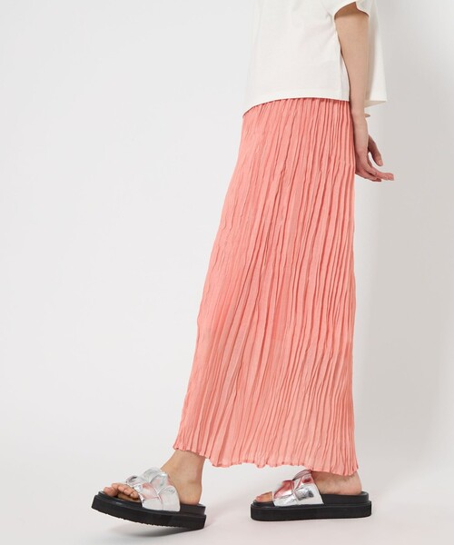 CITEN(シテン)の「<CITEN>プリーツナロースカート(スカート・レディース・ライトピンク/イエロー/ブラック・M/S)」の8枚目の写真