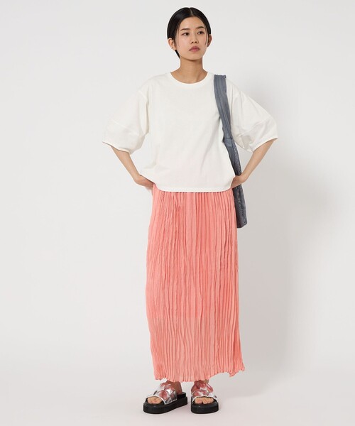 CITEN(シテン)の「<CITEN>プリーツナロースカート(スカート・レディース・ライトピンク/イエロー/ブラック・M/S)」の9枚目の写真