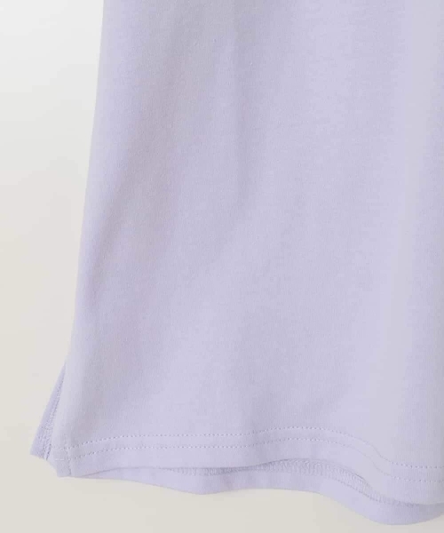 a.v.v（アーヴェヴェ）の「【累計1万枚販売/接触冷感/ジメジメ対策】[160]袖シアー切り替えトップス（Tシャツ/カットソー・キッズ・ブラック/ホワイト/ダークインディゴブルー/ライラック・160）」の10枚目の写真