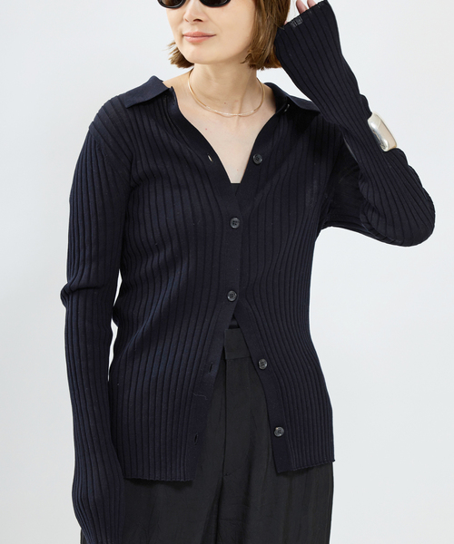 6/20まで限定★Deuxieme ICE Poloshirtニットカーディガン ICE Poloshirt ニットカーディガン（ニット／セーター