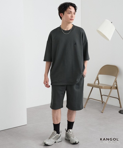 うまるページ　9点セット KANGOL/カンゴール 別注 セットアップ ロゴワンポイント刺繍