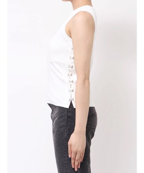 MURUA（ムルーア）の「サイドホックリブカットソー（Tシャツ/カットソー・レディース・ブラック/ホワイト/オレンジ・FREE）」の15枚目の写真