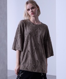 Loose/ルース | クラッシュ オーバーダメージTシャツ(Tシャツ/カットソー)