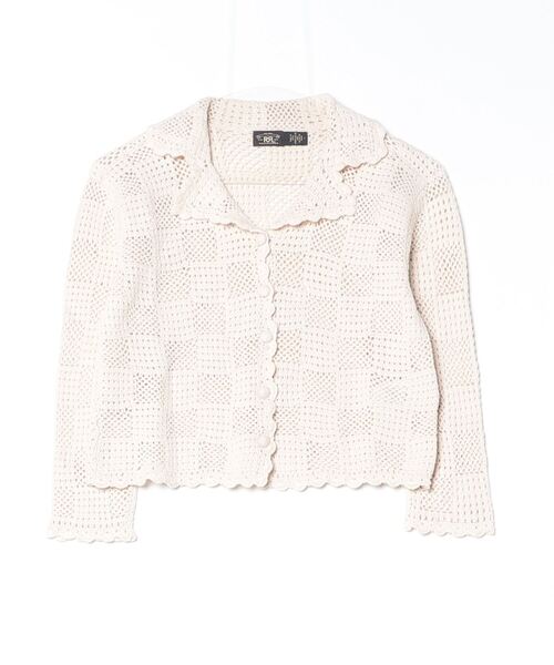 RRL(ダブル アール エル)の「ハンドクロシェイド コットン カーディガン(カーディガン/ボレロ・レディース・ナチュラル・3/1/2/4)」の8枚目の写真