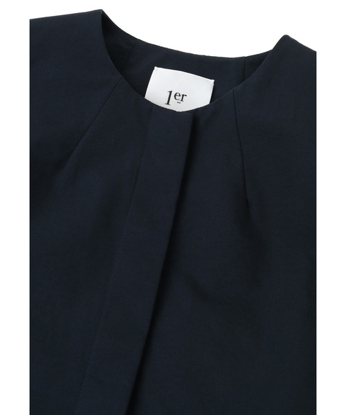 1er Arrondissement（プルミエアロンディスモン）の「コットンナイロンタフタペプラムジレ（その他アウター・レディース・ブルー系その他3/ベージュ・36/38）」の21枚目の写真