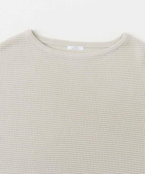 ITEMS URBANRESEARCH（アイテムズ アーバンリサーチ）の「ワッフルフレンチニット（ニット/セーター・レディース・ホワイト/チャコールグレー/グリーン・FREE）」の10枚目の写真
