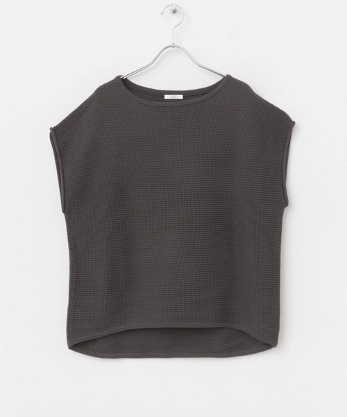 ITEMS URBANRESEARCH（アイテムズ アーバンリサーチ）の「ワッフルフレンチニット（ニット/セーター・レディース・ホワイト/チャコールグレー/グリーン・FREE）」の11枚目の写真