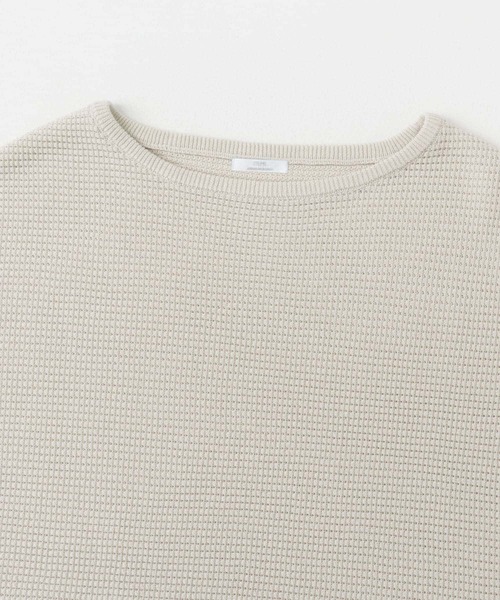 ITEMS URBANRESEARCH（アイテムズ アーバンリサーチ）の「ワッフルフレンチニット（ニット/セーター・レディース・ホワイト/チャコールグレー/グリーン・FREE）」の17枚目の写真