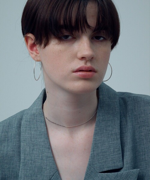 and cloud(アンドクラウド)の「Ink Skinny Pierce L(ピアス(両耳用)・レディース・シルバー/ブラック・FREE)」の10枚目の写真