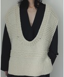 anuke（アンヌーク）の「Uneck Handknit Vest（ベスト）」 - WEAR