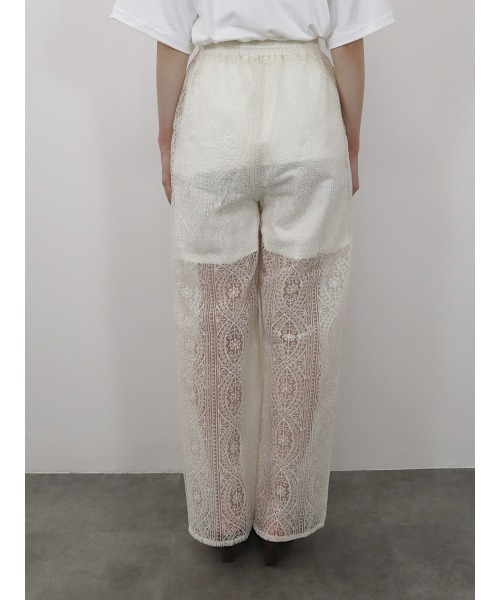 precme.】wide straight slacks(オフホワイト) precme wide straight