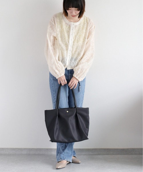 Legato Largo（レガートラルゴ）の「【Legato Largo】肩楽・撥水ナイロントートバッグ（トートバッグ・レディース・ネイビー/グレー/ブラック・FREE）」の20枚目の写真