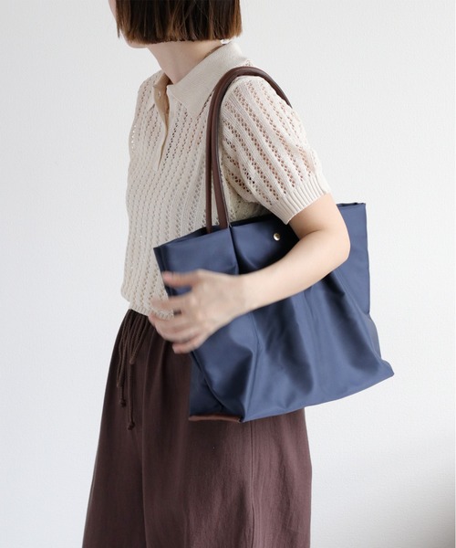 Legato Largo（レガートラルゴ）の「【Legato Largo】肩楽・撥水ナイロントートバッグ（トートバッグ・レディース・ネイビー/グレー/ブラック・FREE）」の14枚目の写真