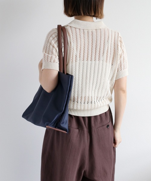 Legato Largo（レガートラルゴ）の「【Legato Largo】肩楽・撥水ナイロントートバッグ（トートバッグ・レディース・ネイビー/グレー/ブラック・FREE）」の15枚目の写真