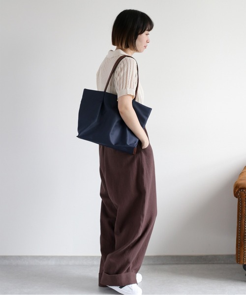 Legato Largo（レガートラルゴ）の「【Legato Largo】肩楽・撥水ナイロントートバッグ（トートバッグ・レディース・ネイビー/グレー/ブラック・FREE）」の17枚目の写真
