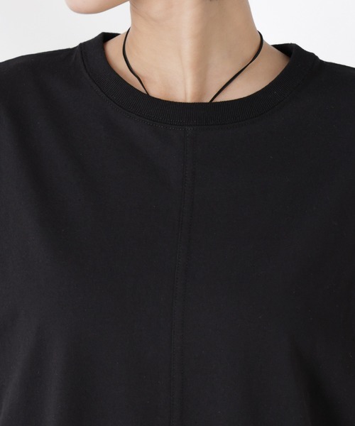 NANO universe（ナノユニバース）の「STORATECH 機能素材タックスリーブカットワンピース（ワンピース・レディース・ブラック/ピンク/ベージュ・FREE）」の15枚目の写真