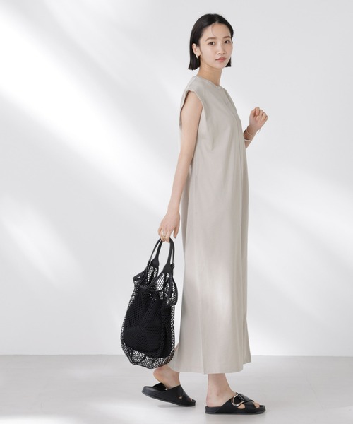 セール】STORATECH 機能素材タックスリーブカットワンピース