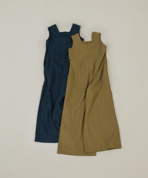 LAATO(ラート)の「salopette(サロペット/オーバーオール・レディース・キャメル/ネイビー・FREE)」の20枚目の写真