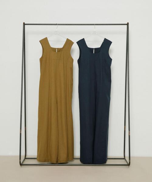 LAATO(ラート)の「salopette(サロペット/オーバーオール・レディース・キャメル/ネイビー・FREE)」の19枚目の写真