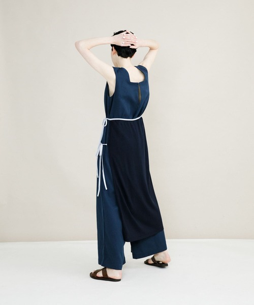 サロペット・オーバーオール・オールインワン eaphi linen like fringe salopette eaphi linen like fringe salopette