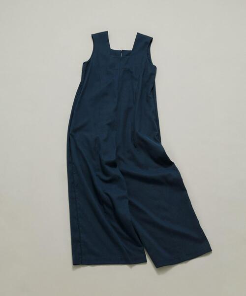 LAATO(ラート)の「salopette(サロペット/オーバーオール・レディース・キャメル/ネイビー・FREE)」の9枚目の写真