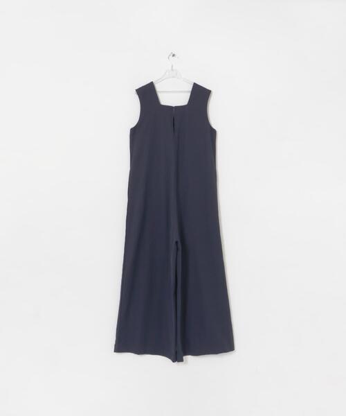 LAATO(ラート)の「salopette(サロペット/オーバーオール・レディース・キャメル/ネイビー・FREE)」の5枚目の写真