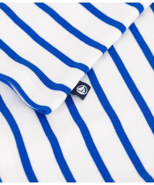 PETIT BATEAU（プチバトー）の「タンクトップ（タンクトップ・レディース・ホワイト×ブルー・XX-SMALL/X-SMALL/MEDIUM/LARGE）」の5枚目の写真