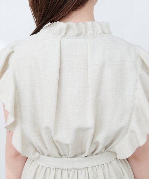 ナチュラルクチュール　フリルカシュクールワンピース natural couture ワンピース フリルカシュクールワンピース