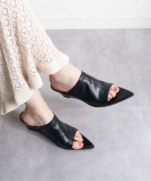 Fabby fabby(ファビィーファビィー)の「ストレッチロングノーズトゥヒールサンダル(サンダル・レディース・ブラック/ブラウン/シルバー・SMALL/MEDIUM/LARGE)」の15枚目の写真