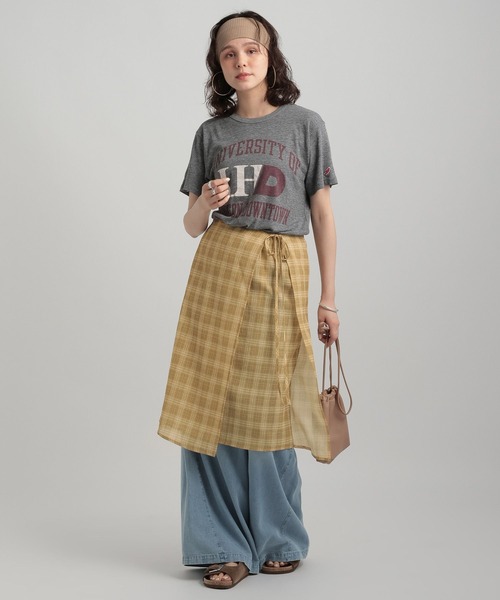 GEORGE'S(ジョージズ)の「シアーチェックスカート(スカート・レディース・ライトグリーン/ブルー/イエロー・SMALL/MEDIUM)」の3枚目の写真