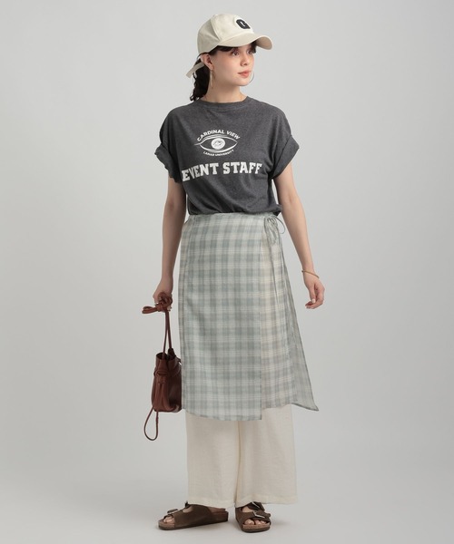 GEORGE'S(ジョージズ)の「シアーチェックスカート(スカート・レディース・ライトグリーン/ブルー/イエロー・SMALL/MEDIUM)」の1枚目の写真