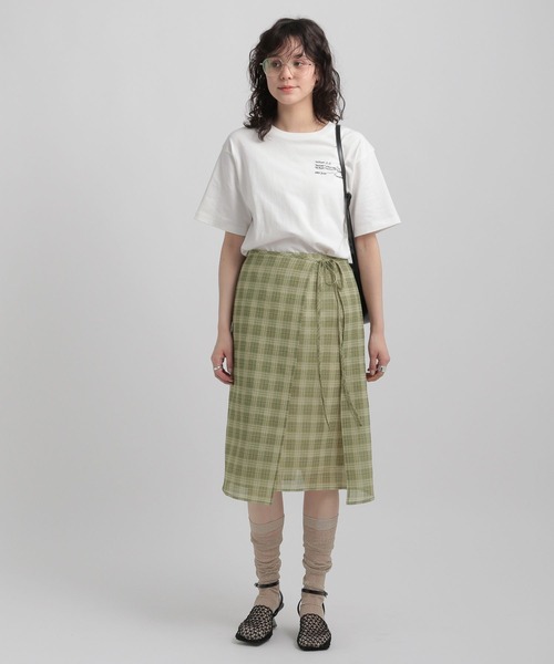 GEORGE'S(ジョージズ)の「シアーチェックスカート(スカート・レディース・ライトグリーン/ブルー/イエロー・SMALL/MEDIUM)」の4枚目の写真