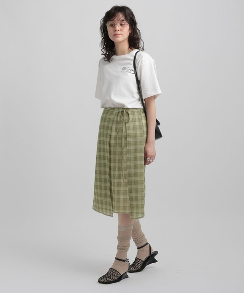 GEORGE'S(ジョージズ)の「シアーチェックスカート(スカート・レディース・ライトグリーン/ブルー/イエロー・SMALL/MEDIUM)」の5枚目の写真