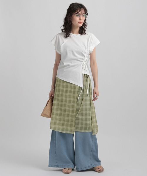 GEORGE'S(ジョージズ)の「シアーチェックスカート(スカート・レディース・ライトグリーン/ブルー/イエロー・SMALL/MEDIUM)」の6枚目の写真