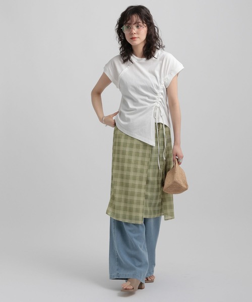 GEORGE'S(ジョージズ)の「シアーチェックスカート(スカート・レディース・ライトグリーン/ブルー/イエロー・SMALL/MEDIUM)」の8枚目の写真