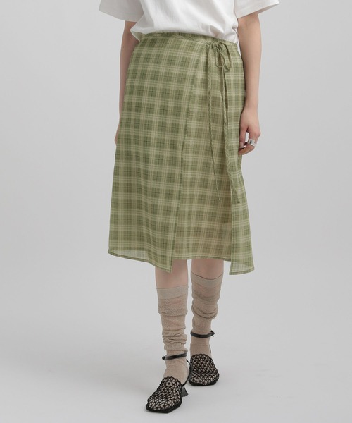 GEORGE'S(ジョージズ)の「シアーチェックスカート(スカート・レディース・ライトグリーン/ブルー/イエロー・SMALL/MEDIUM)」の12枚目の写真