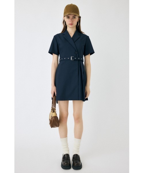 MOUSSY マウジー　ブレザーミニワンピース セール】BLAZER PLEATS ミニドレス（ワンピース）｜MOUSSY