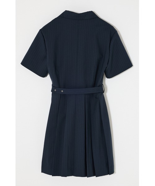 MOUSSY BLAZER PLEATS ミニドレス　サイズ1 ネイビー セール】BLAZER PLEATS ミニドレス（ワンピース）｜MOUSSY