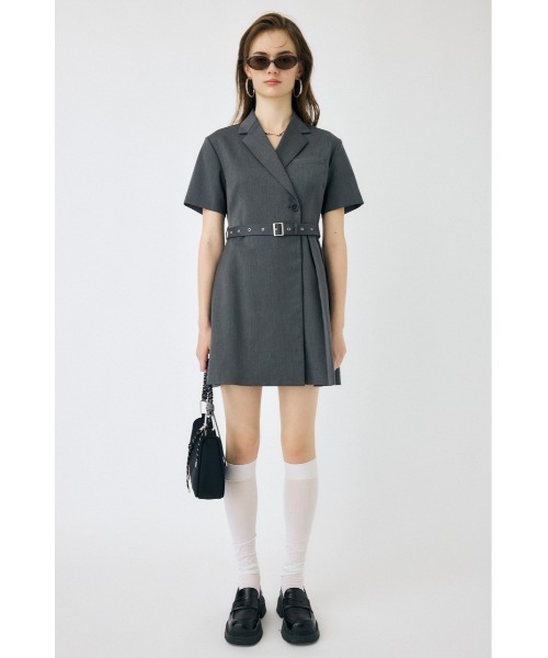 BLAZER PLEATS ミニドレス（ワンピース）｜MOUSSY（マウジー）の