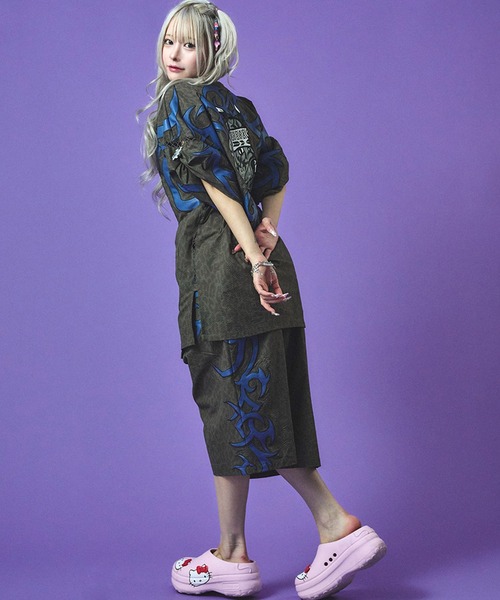 GALFY(ガルフィー)の「【GALFY/ガルフィー】部族長甚平(浴衣・メンズ・ホワイト/ブラック/グレイッシュベージュ・L/XL)」の20枚目の写真