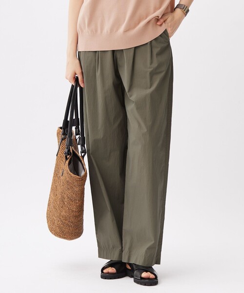 自由区（ジユウク）の「オルダージュタイプライター パンツ（その他パンツ・レディース・ピンク系/ダルブルー系/オリーブ系・40/38）」の2枚目の写真
