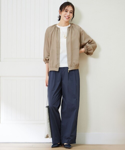 自由区（ジユウク）の「オルダージュタイプライター パンツ（その他パンツ・レディース・ピンク系/ダルブルー系/オリーブ系・40/38）」の5枚目の写真