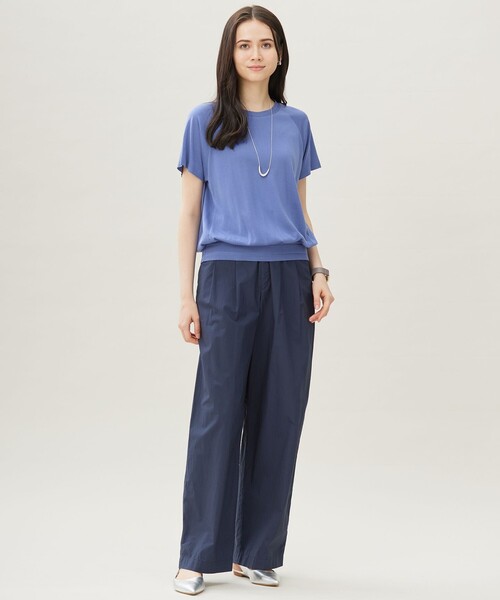 自由区（ジユウク）の「オルダージュタイプライター パンツ（その他パンツ・レディース・ピンク系/ダルブルー系/オリーブ系・40/38）」の7枚目の写真