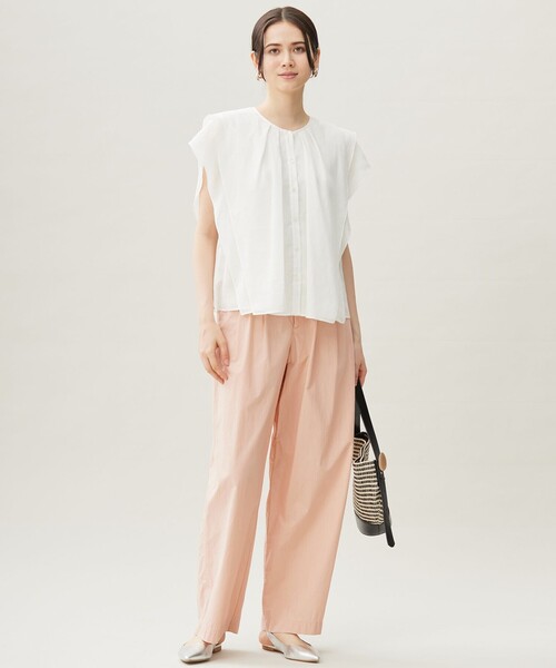 自由区（ジユウク）の「オルダージュタイプライター パンツ（その他パンツ・レディース・ピンク系/ダルブルー系/オリーブ系・40/38）」の12枚目の写真