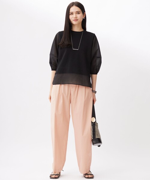 自由区（ジユウク）の「オルダージュタイプライター パンツ（その他パンツ・レディース・ピンク系/ダルブルー系/オリーブ系・40/38）」の14枚目の写真