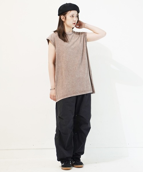 En serio TOKYO（エンソリオトーキョー）の「ピグメントノースリーブカットソー（Tシャツ/カットソー・メンズ・オフホワイト/グレー/ブラック/ベージュ・MEDIUM/LARGE/X-LARGE）」の12枚目の写真