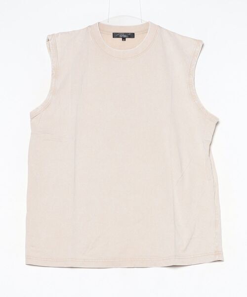 En serio TOKYO（エンソリオトーキョー）の「ピグメントノースリーブカットソー（Tシャツ/カットソー・メンズ・オフホワイト/グレー/ブラック/ベージュ・MEDIUM/LARGE/X-LARGE）」の19枚目の写真