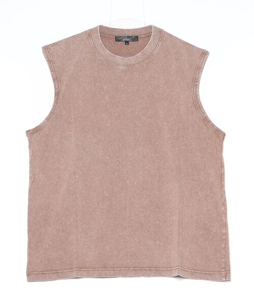 En serio TOKYO（エンソリオトーキョー）の「ピグメントノースリーブカットソー（Tシャツ/カットソー・メンズ・オフホワイト/グレー/ブラック/ベージュ・MEDIUM/LARGE/X-LARGE）」の16枚目の写真